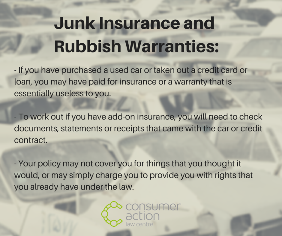 Junk Insurance and Rubbish Warranties_