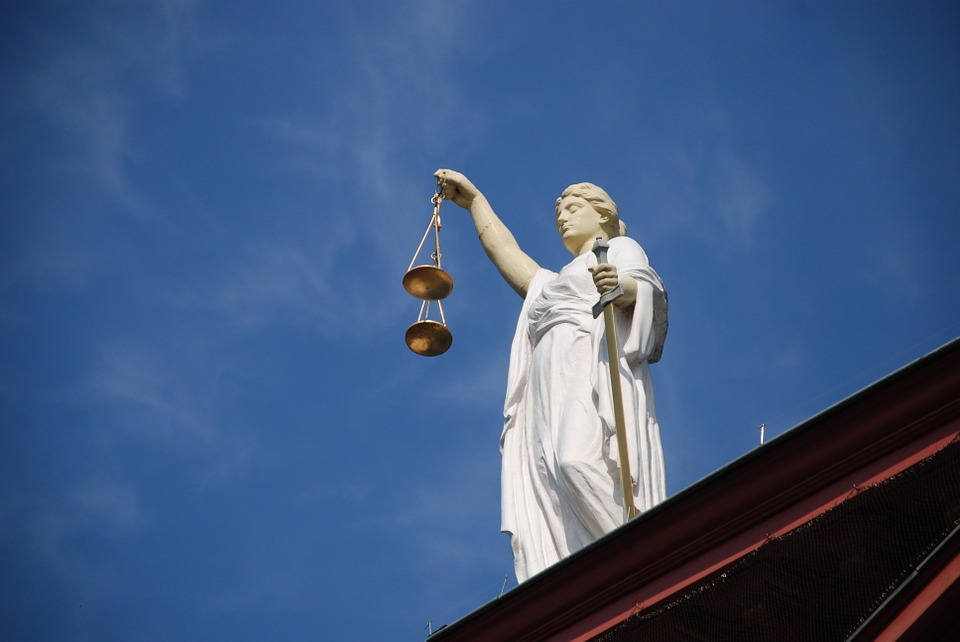 Statue of justice figure